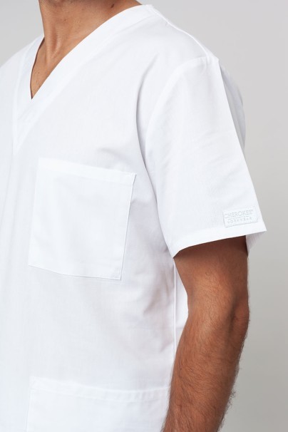 Men’s Cherokee Originals V-neck scrub top white-2