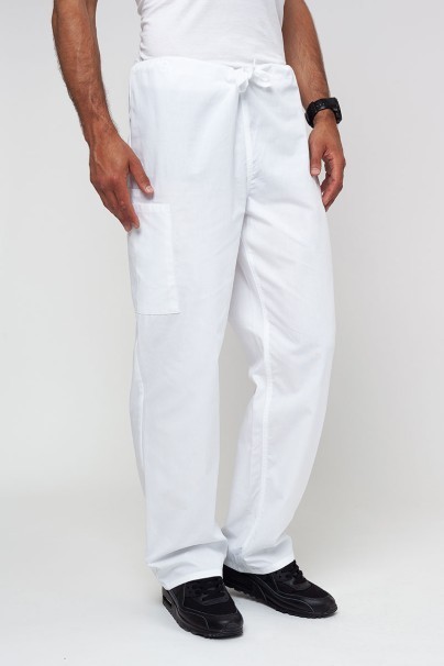 Men's Cherokee Originals scrubs set (4876 top, 4100 trousers) white-9
