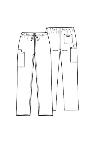 Men's Cherokee Originals scrubs set (4876 top, 4100 trousers) white-16