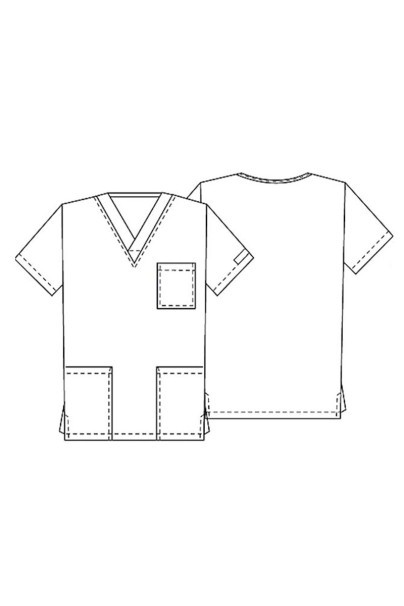 Men's Cherokee Originals scrubs set (4876 top, 4100 trousers) white-15