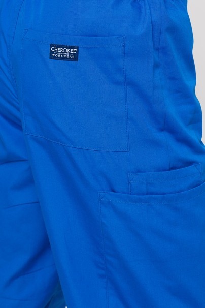 Men's Cherokee Originals scrubs set (4876 top, 4100 trousers) royal blue-11
