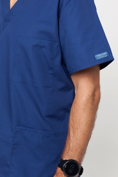 Men’s Cherokee Originals V-neck scrub top navy-3