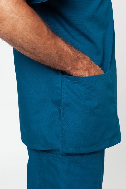 Men’s Cherokee Originals V-neck scrub top caribbean blue-3