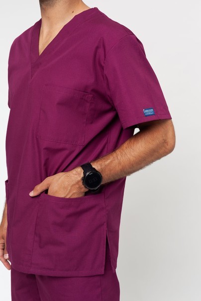 Men's Cherokee Originals scrubs set (4876 top, 4100 trousers) wine-5