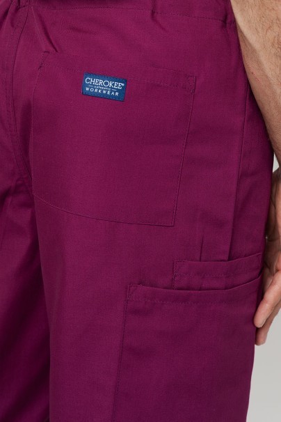 Men's Cherokee Originals scrubs set (4876 top, 4100 trousers) wine-11