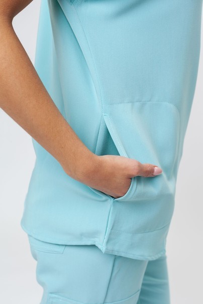Women's Uniforms World 518GTK™ Avant On-Shift scrub top aqua-4