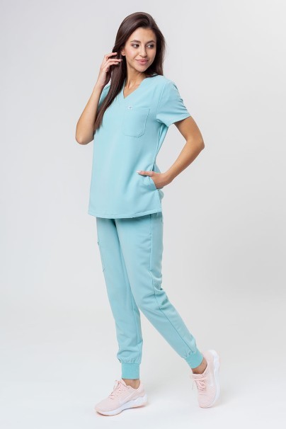 Women's Uniforms World 518GTK™ Phillip scrub top aqua-4