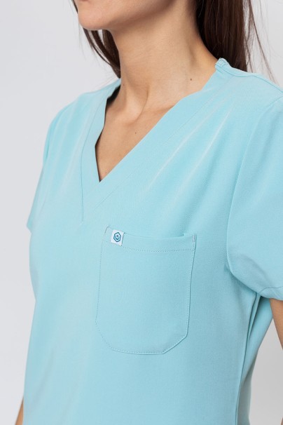 Women's Uniforms World 518GTK™ Phillip scrub top aqua-2