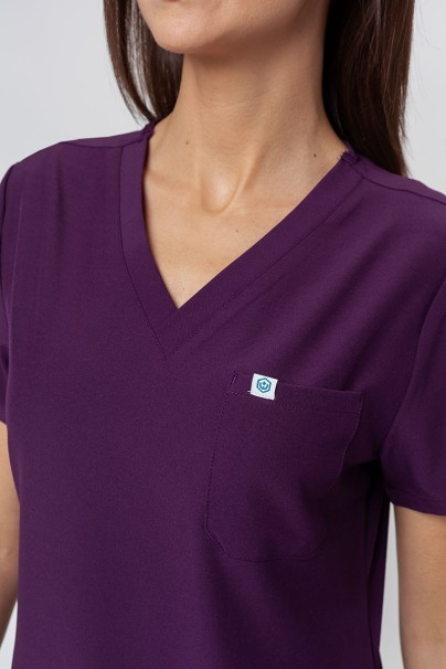 Women’s Uniforms World 309TS™ Valiant scrubs set egg plant-4