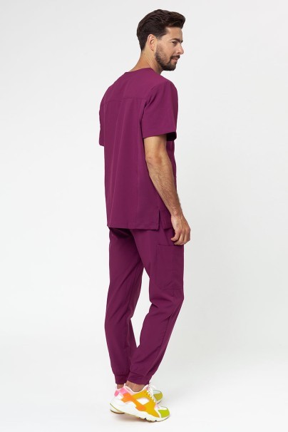 Men's Maevn Momentum jogger scrubs set wine-1