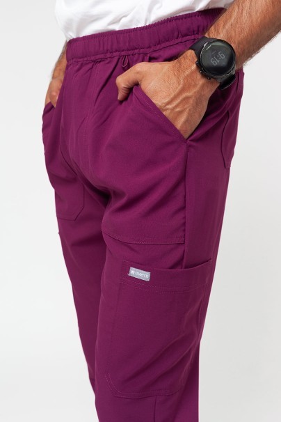 Men's Maevn Momentum jogger scrubs set wine-13