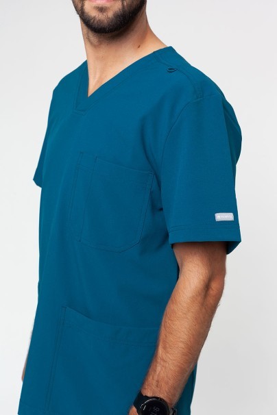 Men's Maevn Momentum V-neck scrub top caribbean blue-2