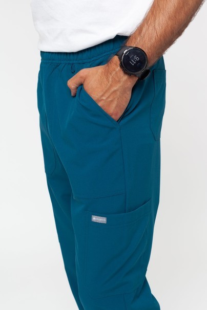 Men's Maevn Momentum Fly Cargo jogger scrub trousers caribbean blue-3