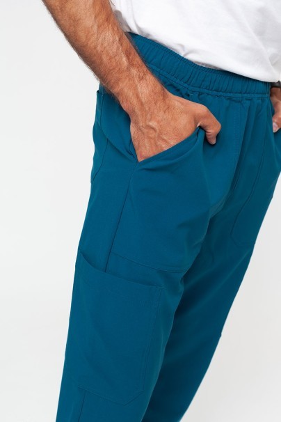 Men's Maevn Momentum Fly Cargo jogger scrub trousers caribbean blue-4