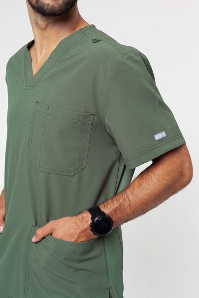 Men's Maevn Momentum V-neck scrub top olive-4