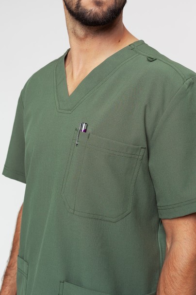 Men's Maevn Momentum V-neck scrub top olive-2