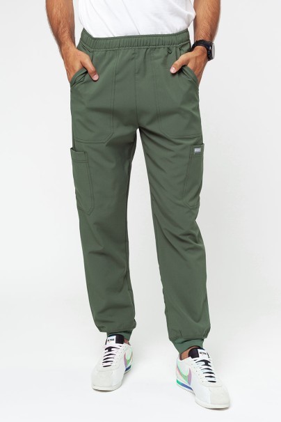 Men's Maevn Momentum jogger scrubs set olive-11