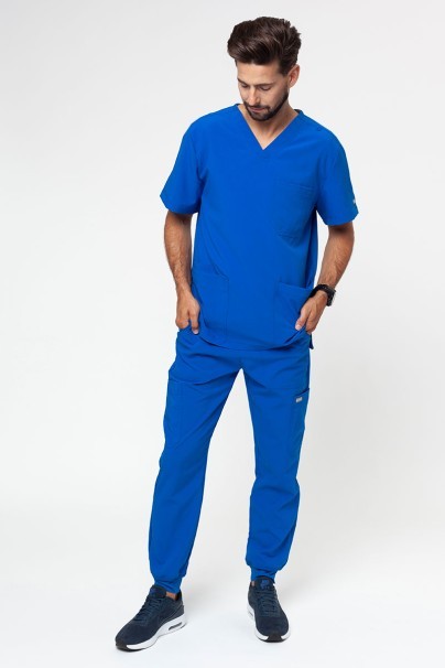 Men's Maevn Momentum V-neck scrub top royal blue-5