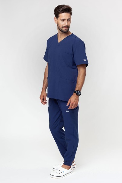 Men's Maevn Momentum V-neck scrub top navy-4