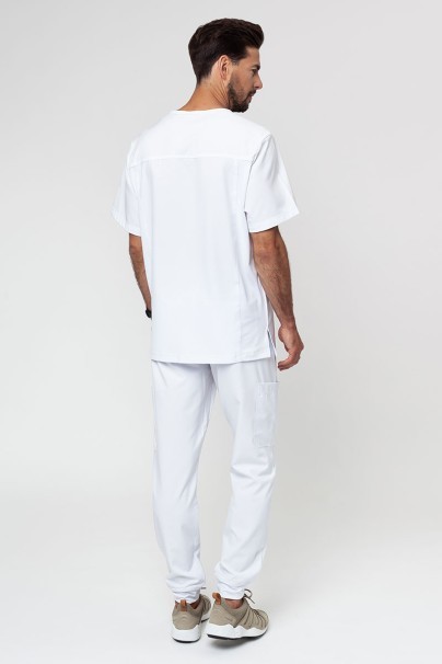 Men's Maevn Momentum V-neck scrub top white-6