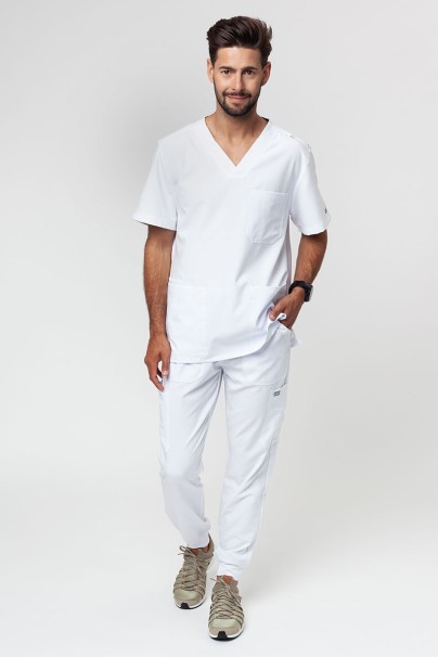 Men's Maevn Momentum Fly Cargo jogger scrub trousers white-5
