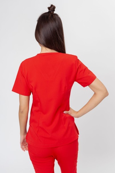 Women's Sunrise Uniforms Premium scrubs set (Joy top, Chill trousers) juicy red-4