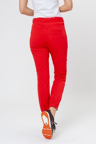 Women's Sunrise Uniforms Premium scrubs set (Joy top, Chill trousers) juicy red-8