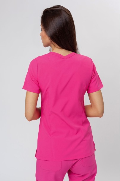 Women’s Maevn Momentum Double V-Neck scrub top hot pink-2