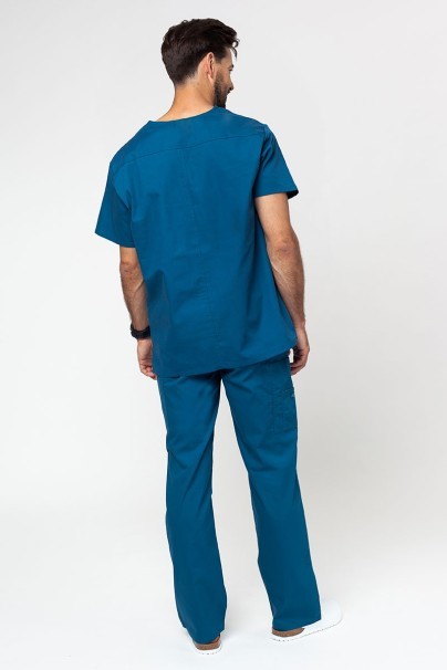 Men's Dickies EDS Signature Men V-neck scrub top caribbean blue-6