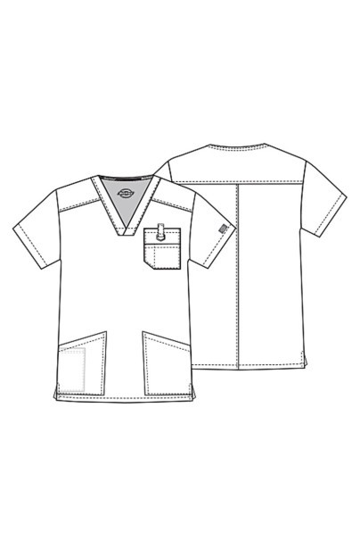 Men's Dickies EDS Signature scrubs set pewter-13