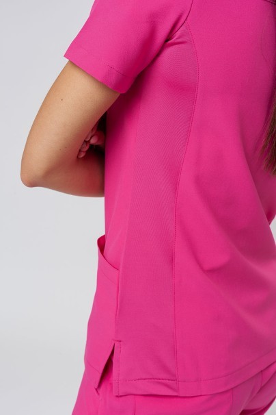Women's Maevn Momentum scrubs set (Asymetric top, Jogger trousers) hot pink-7