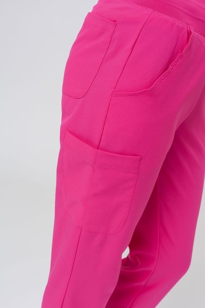 Women's Maevn Momentum scrubs set (Asymetric top, Jogger trousers) hot pink-13