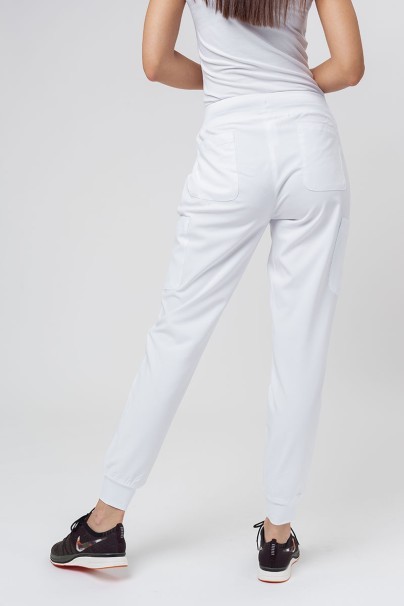 Women's Maevn Momentum scrubs set (Asymetric top, Jogger trousers) white-9