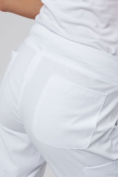 Women's Maevn Momentum scrubs set (Asymetric top, Jogger trousers) white-13