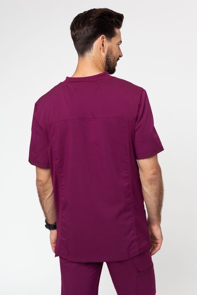 Men's Dickies Balance scrubs set (V-neck top, Mid Rise trousers) wine-3