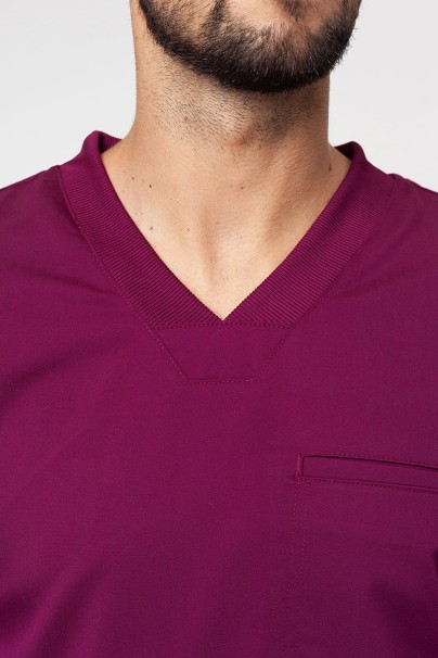 Men's Dickies Balance scrubs set (V-neck top, Mid Rise trousers) wine-4