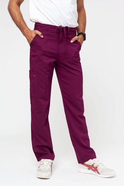 Men's Dickies Balance scrubs set (V-neck top, Mid Rise trousers) wine-8