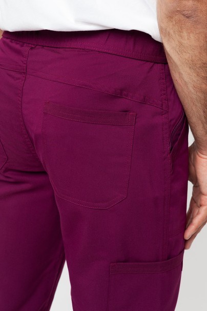 Men's Dickies Balance scrubs set (V-neck top, Mid Rise trousers) wine-14