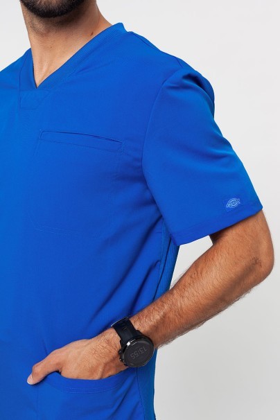 Men's Dickies Balance V-neck scrub top royal blue-3