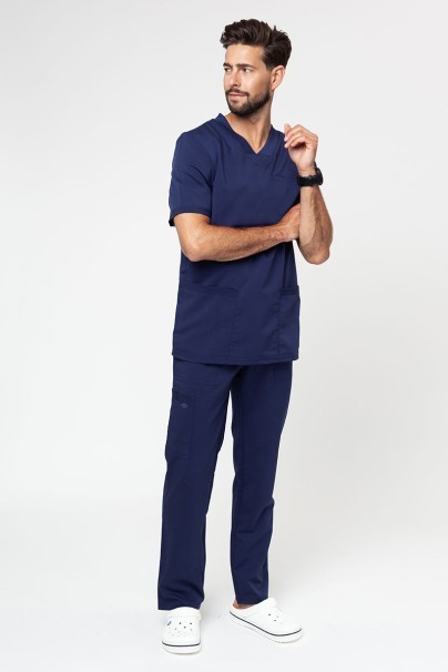 Men's Dickies Balance V-neck scrub top navy-5