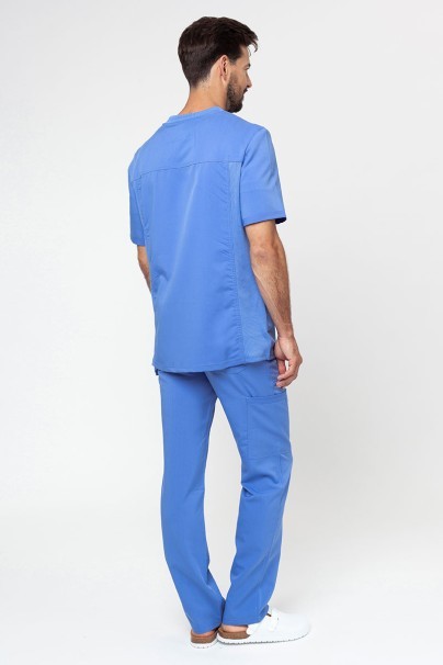 Men's Dickies Balance V-neck scrub top ceil blue-7