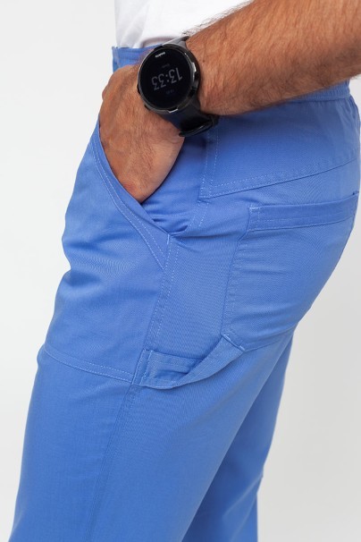Men's Dickies Balance scrubs set (V-neck top, Mid Rise trousers) ceil blue-11