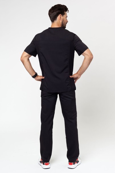 Men's Dickies Balance scrubs set (V-neck top, Mid Rise trousers) black-1