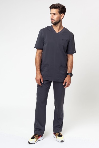 Men's Dickies Balance V-neck scrub top pewter-6