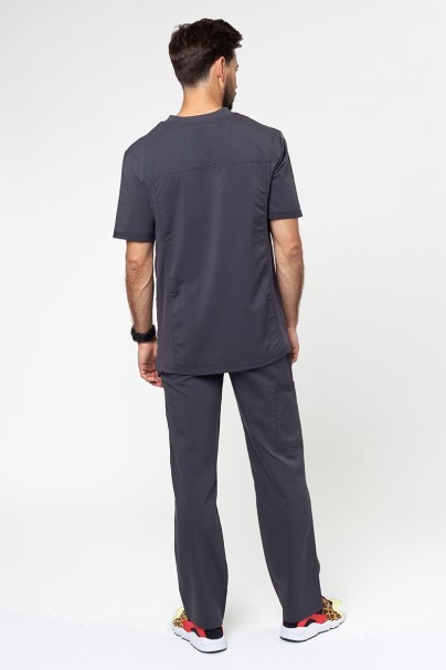 Men's Dickies Balance V-neck scrub top pewter-7