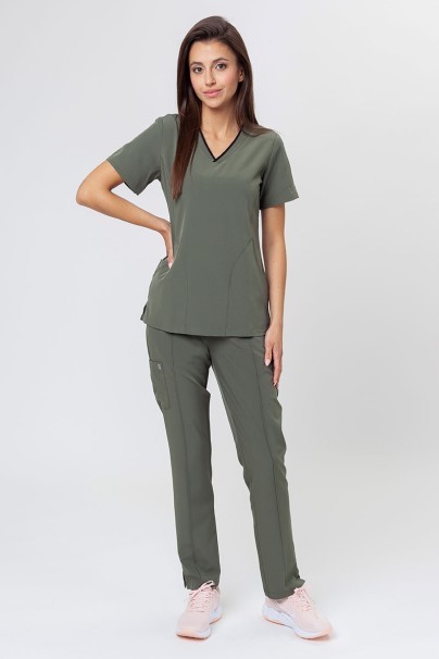 Women’s Maevn Matrix Impulse Stylish scrub top olive-5