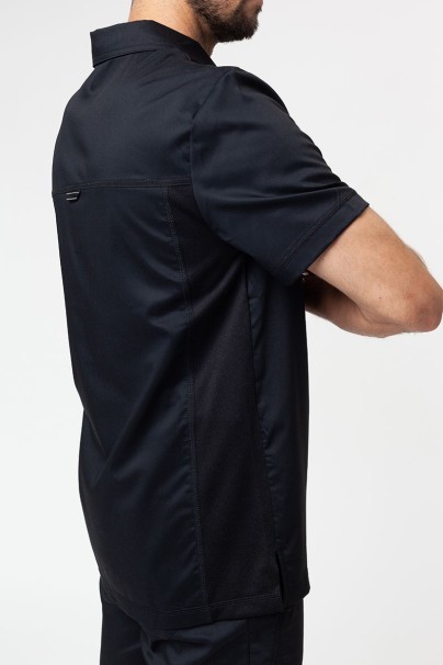 Men's Cherokee Revolution Active Men Polo scrub top black-4