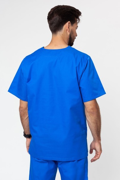 Men’s Sunrise Uniforms Basic Classic scrubs set (Standard top, Regular trousers) royal blue-3