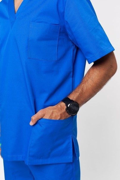 Men’s Sunrise Uniforms Basic Classic scrubs set (Standard top, Regular trousers) royal blue-5