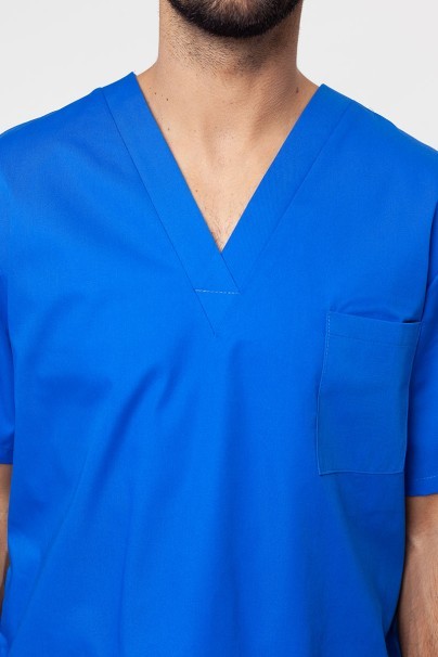 Men’s Sunrise Uniforms Basic Classic scrubs set (Standard top, Regular trousers) royal blue-4